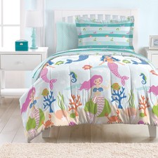 Kids 5-Piece Complete Set Easy-Wash Super Soft Microfiber Comforter Bedding, ...