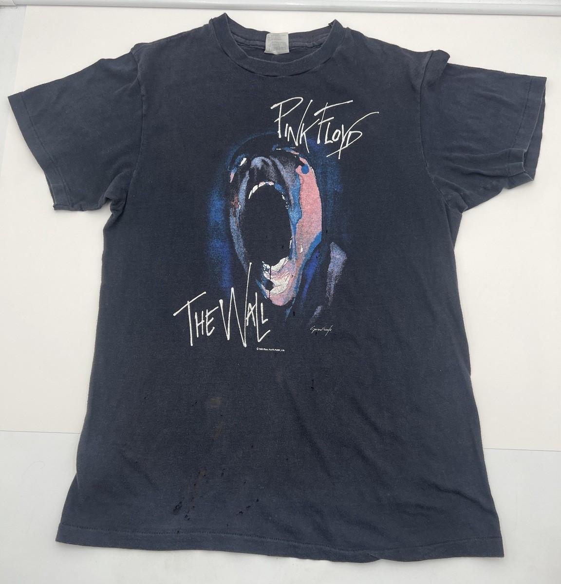 ミュージシャン 1982 Pink Floyd DSM T shirt Vintage 1982 Pink Floyd The Wall T-Shirt RARE Size Large Tour Tee