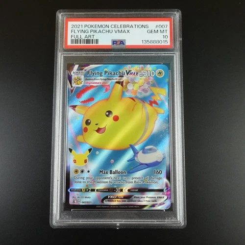 PSA 10 Flying Pikachu Vmax 007/025 Pokemon Celebrations Holo Graded Card