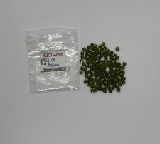 Swarovski 4mm Crystal Bicone Beads Olivine Lot of 134 New Old Stock