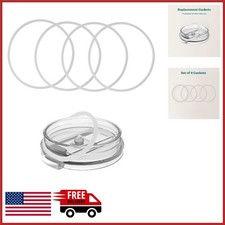 Replacement Gaskets for Tumbler Lids 4 Pack Large Size Dishwasher Safe