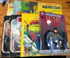 Vintage Coloring Book Lot Of 9 Marvel DC Garfield Ghostbusters Star Wars Batman