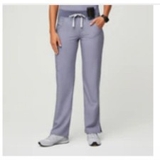 Figs Womens XL Scrub Cargo Pants Vapor Blue Space Dye Kade