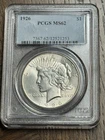 1926 P Peace Silver Dollar Graded PCGS MS62 Beautiful Gem BU Coin (Slab3728)