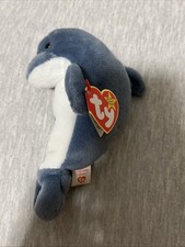 Ty Beanie Baby echo Dolphin with waves ERROR 1996
