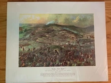 Vintage Gayle Hoskins print - Custer's Last Fight, The Battle of Little Big Horn