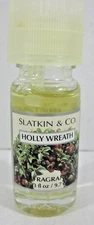 Bath and Body Works Home Fragrance Oil  0.33 oz  Slatkin Holly Wreath