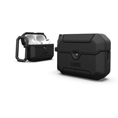 UAG AirPods Pro 3rd Gen Case, Rugged Carabiner & Secure Lip Closure, Scout Black