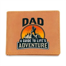 Bifold Wallet For Dad, Fathers Day Gifts, Vegan Leather Wallet