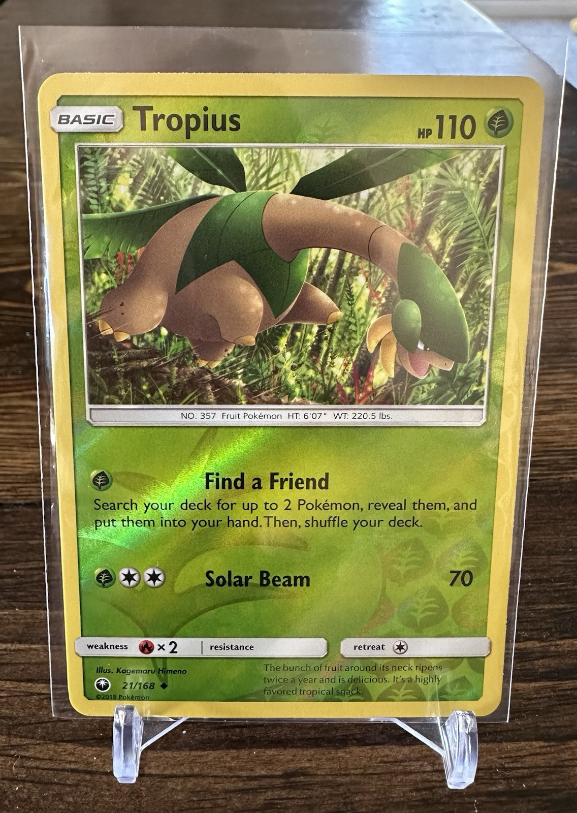 Pokemon - Tropius - 21/168 -  REVERSE HOLO - Celestial Storm - LP