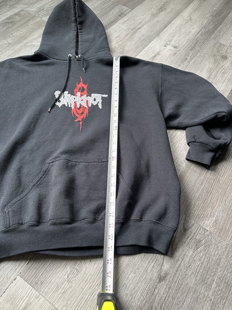 Black Rare Vintage 1999 Slipknot Jewel Barcode Tour Hoodie Tultex