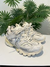 BALENCIAGA Rubber Mesh Fabric Monocolor Sole Women Track Sneaker US 7.5