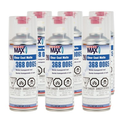 #ad #ad SprayMax 3680065 2K Matte Clear Coat 400 ml USC Aerosol Spray Clearcoat 6 Cans $159.57