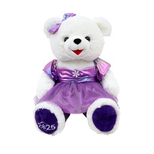 Christmas 2025 Time Snowflake Purple Girl Teddy Bear Holiday Time - Free Ship