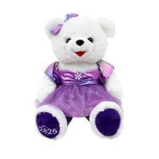 Christmas 2025 Time Snowflake Purple Girl Teddy Bear Holiday Time - Free Ship