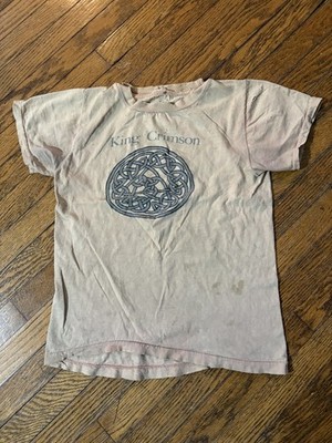 Vintage 1981 King Crimson Discipline Tour Tee Distressed Faded Size Small  RARE