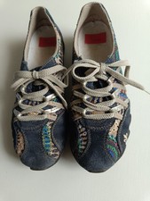 Rieker Schuhe blau-bunt Größe 38