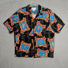 Vintage KOLE KOLE Hawaiian Shirt Men’s XL Surfer Print Short Sleeve Made In USA