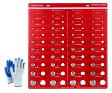 44 Nut and Bolt Thread Checker Standard and Metric, Bolt Size and Nut Identif...