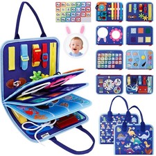 Busy Board Montessori Toys for Boys Girls Gifts, Sensory Toy for Toddlers, Ed...