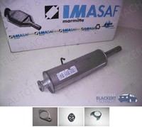 Imasaf Auspuff Mitteltopf für Ford Transit (E) 2.5 Diesel 63/74KW Ab Bj.9/96