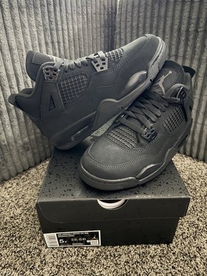 NEW JORDAN 4 RETRO BLACK CAT WOMENS 6.5 GS YOUTH 5Y 2025 SHOES IB4171-010