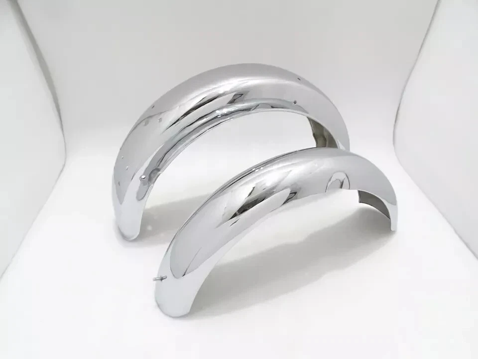 JUEGO GUARDABARROS ROAD ROCKET BSA A10 ACERO CROMADO MODELO 1956 (PRETALADRADO) |Apto para Foto 2 de 4