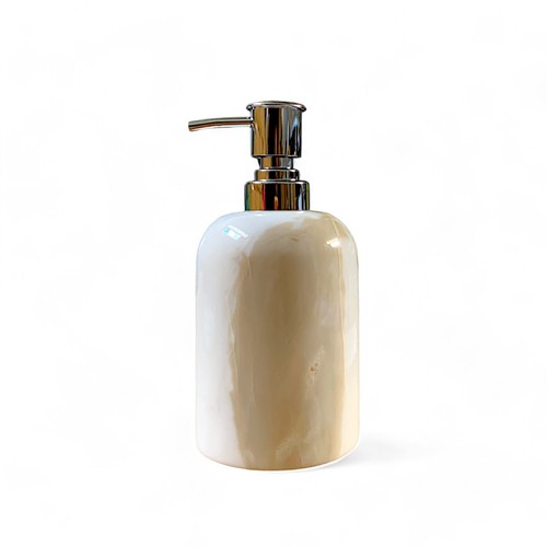 Set da Bagno in Marmo Calacatta Oro Bicchiere Dispenser Sapone Accessori Marble - Photo 2 sur 7