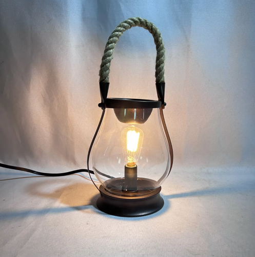 Steam Age Smokeless Candle Wax Warmer with 2024 LED Edison Light Bulb Ropes - Picture 2 of 5