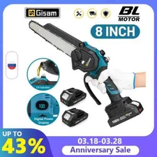 8 Inch Brushless Chain Saw Cordless Electric Saw Handheld For 18V Battery
