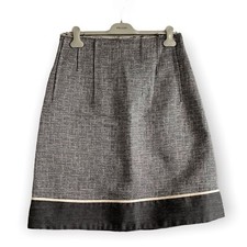 Marni Gray Wool/Silk Blend A line Skirt, Marni