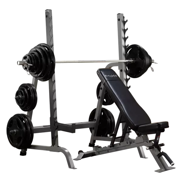 Body Solid SDIB370 Bench Rack Combo New