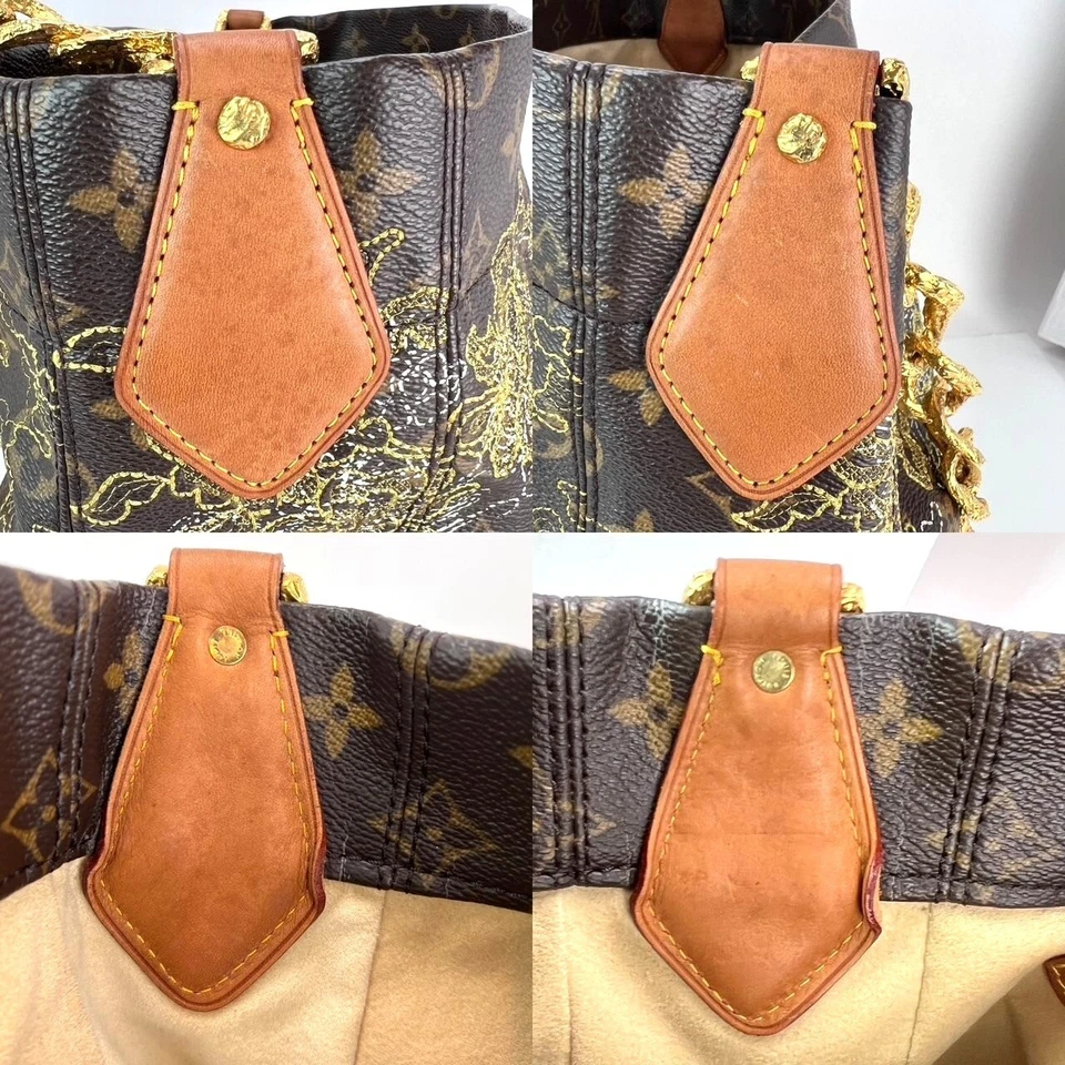 Bolso de Mano Louis Vuitton Dentelle Fersen Dorado Monograma Edición Limitada eBay Live Foto 4 de 4