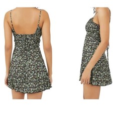 FREE PEOPLE Jamie Floral Print Mini Dress Size L New