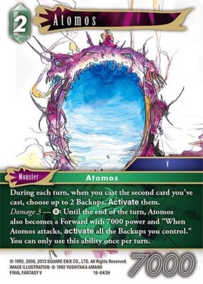 Atomos Foil - 16-043H NM - Final Fantasy