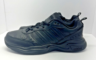 ADIDAS Size 9.5 Men's Strutter Core All Black Low Top Sports Trainer Sneakers