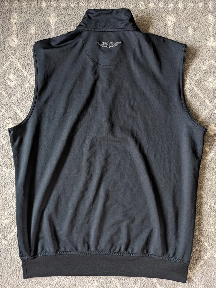 Chaleco de golf recto para hombre L 1/4 cremallera rendimiento elástico pulóver sin mangas Foto 4 de 4