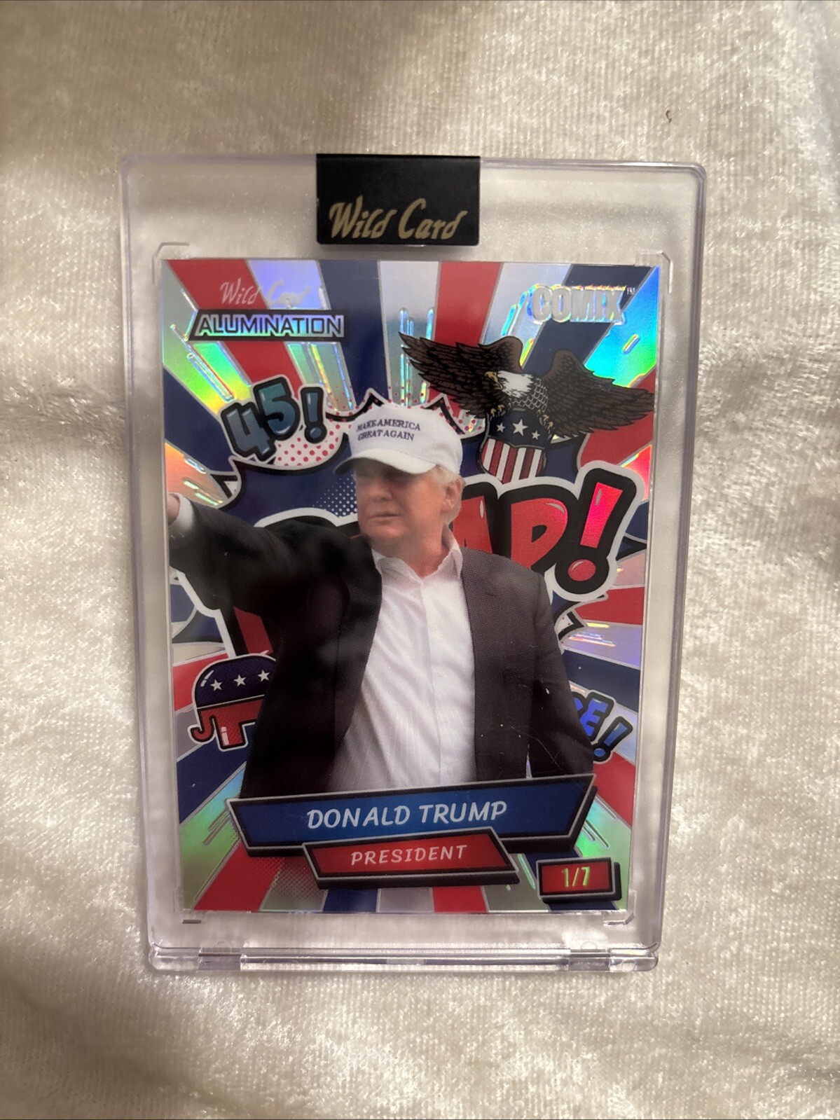 2024 Wild Card Alumination Comix 1/7 Donald J. Trump President Prizm Holo