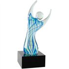 Hand Made glass art sculpture Raised Arms Art In Faith 12" Religious