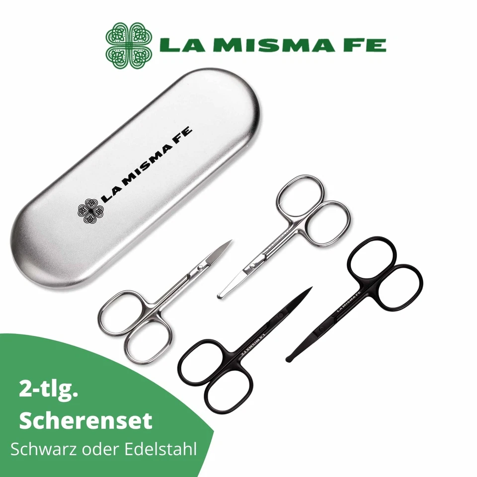 LA MISMA FE Beauty Scheren Set Augenbrauen Scheren Nasenhaare Entfernen Bartschere Männer
