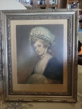 Beautifully framed print of 1781 etching Mrs Robinson  by JR Smith