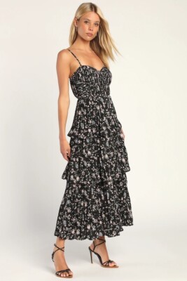 black off shoulder dress with slit Amoris T605 Prom Dress - Black