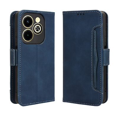For Infinix Hot 40i / 40 Pro Magnetic Multi-Card Slot Flip Leather Wallet Case
