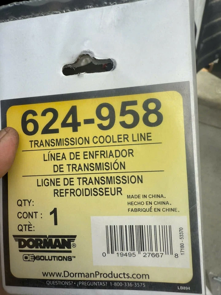 Oil Cooler Line Front Upper for Chevy Chevrolet Impala LaCrosse 624-958 - Image 2 of 2