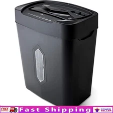 High Security Micro Cut Shredder 10 Sheet Capacity Paper Credit Card Wastebasket