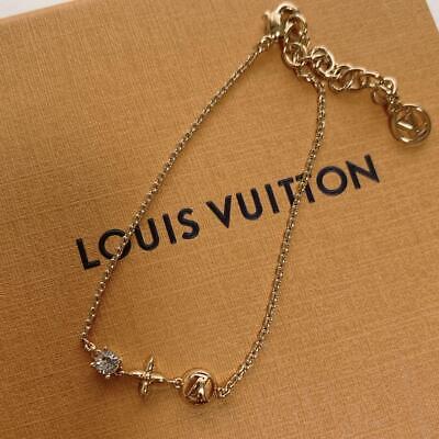 LOUIS VUITTON Bracelet Bangle AUTH LV Rare Brasserie Petit Louis M00374 F/S  LB15