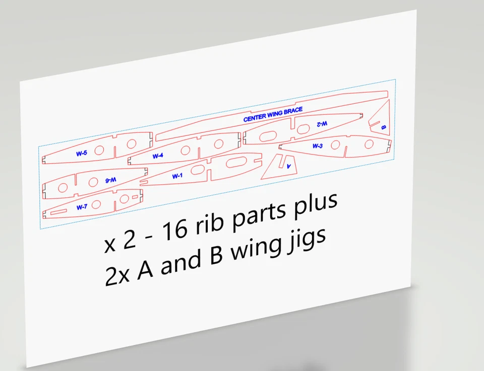 Laser Cut Ribs Midwest Control Line Profile 33" Messerschmitt 109 .15 Engine NEW - Image 3 of 4