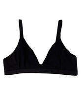 Skims Fits Everybody Triangle Pullover Bralette Bra Onyx Black Size XS