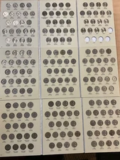 Jefferson Nickels Set 1938 - 2025 in New H.E. Harris Coin Folders; Full Set