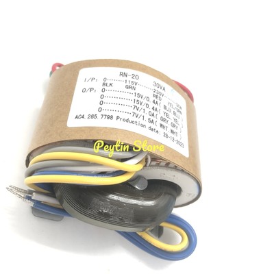 Transformateur Audio R-Core 30W - 115V/230V - Sorties 15V+15V Et 9V+9V/15V